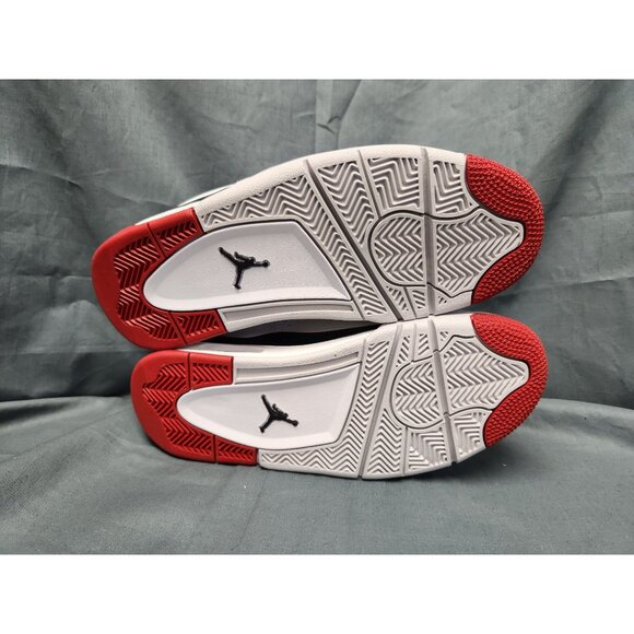 Nike Boys Air Jordan 4 RM (GS) Sneakers Mesh White Red Size 5.5 NEW NO BOX! - Picture 11 of 11